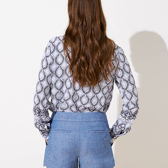 loft chambray shorts